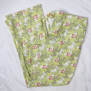 Mahogany Women's Sz S Green Pajama PANTS w Dogs